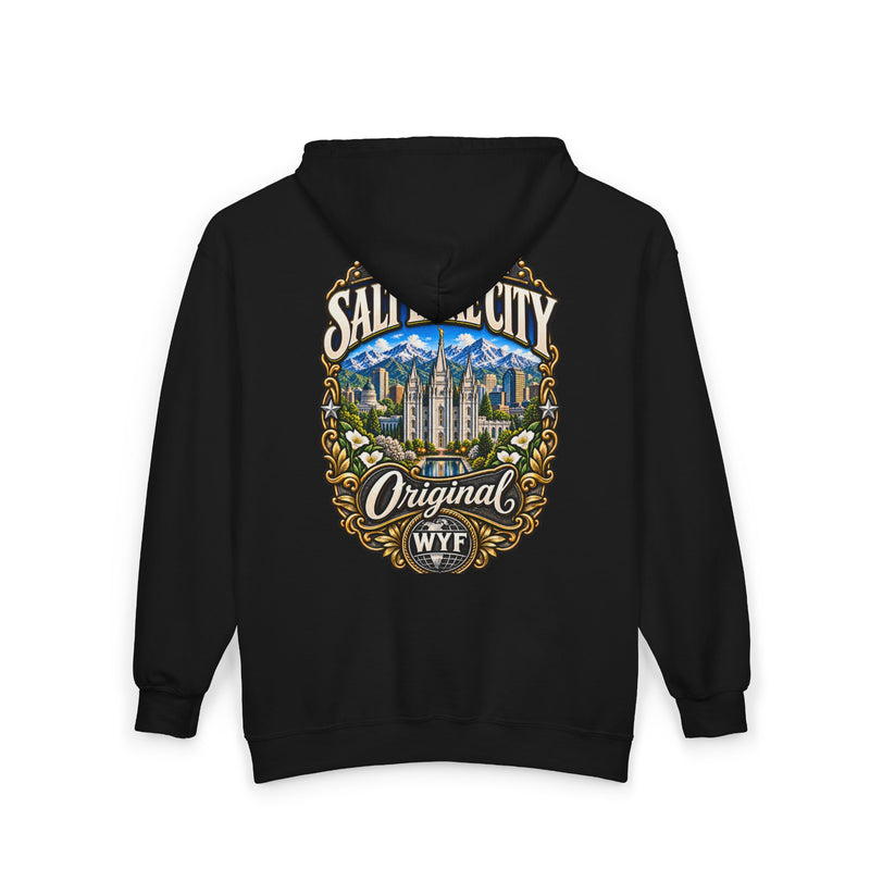 WYF Salt Lake City Full-Zip Hoodie | Salt Lake City Souvenir & Where You From Streetwear