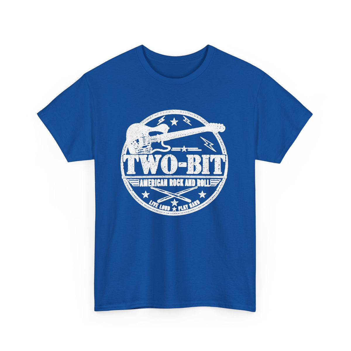 Two-Bit American Rock T-Shirt — Vintage Guitar Band Tee