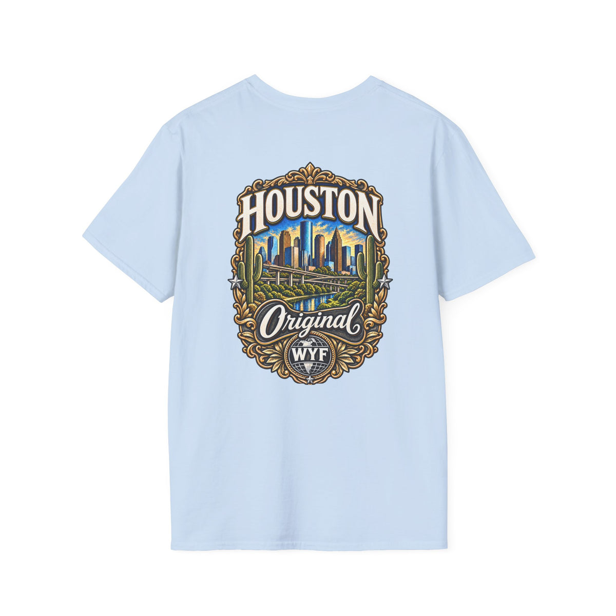 WYF Houston T-Shirt | Houston Souvenir & Where You From Streetwear