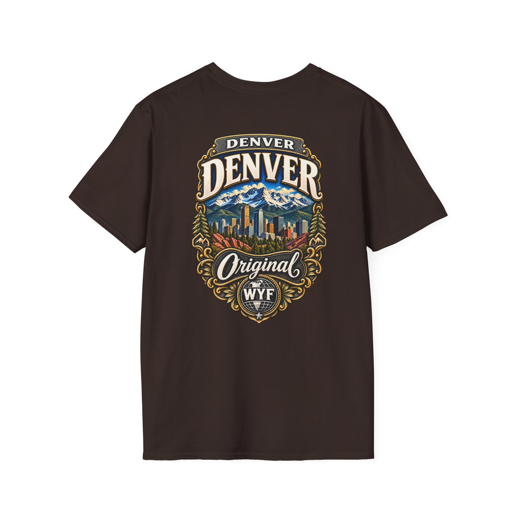 WYF Denver T-Shirt | Denver Souvenir & Where You From Streetwear