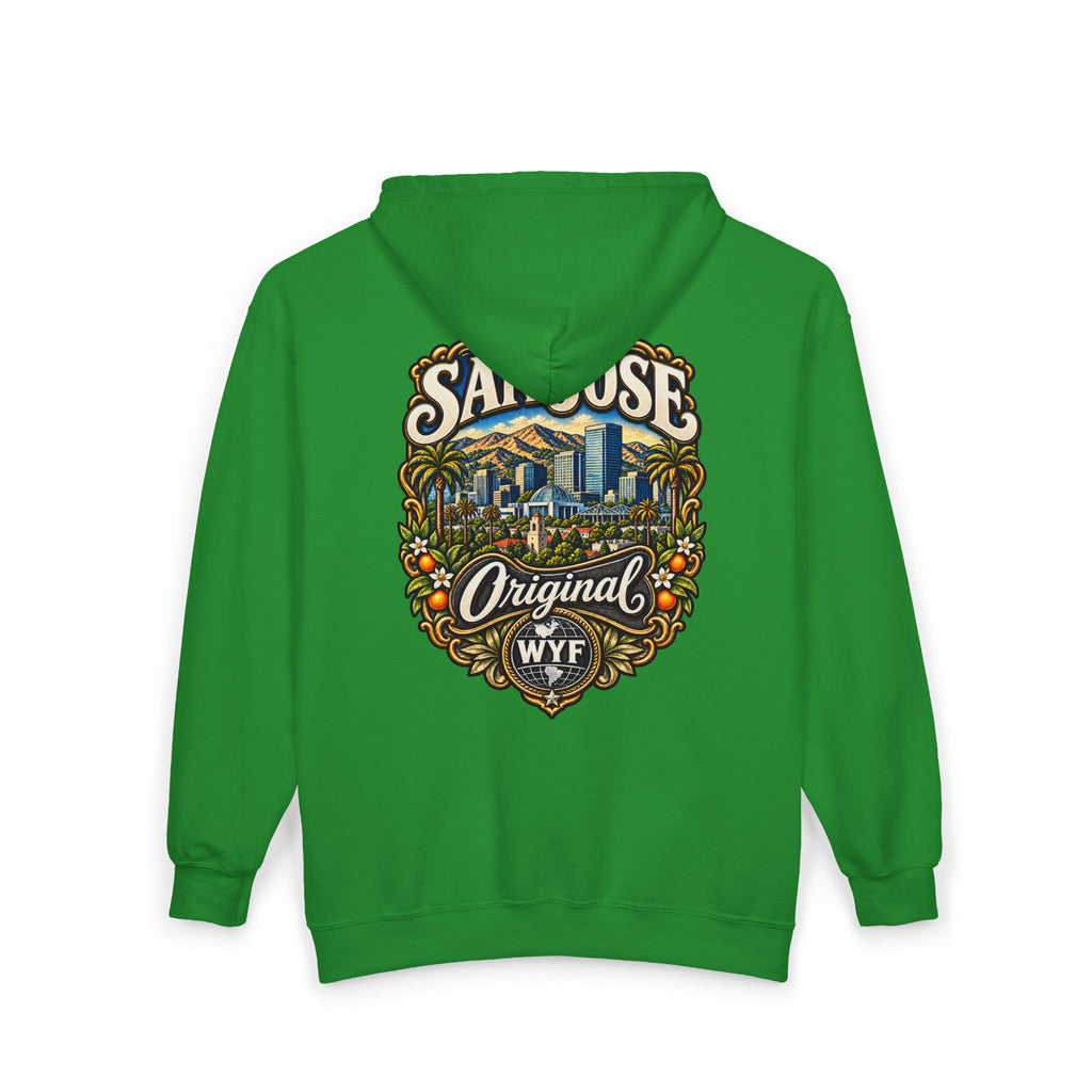 WYF San Jose Full-Zip Hoodie | San Jose Souvenir & Where You From Streetwear