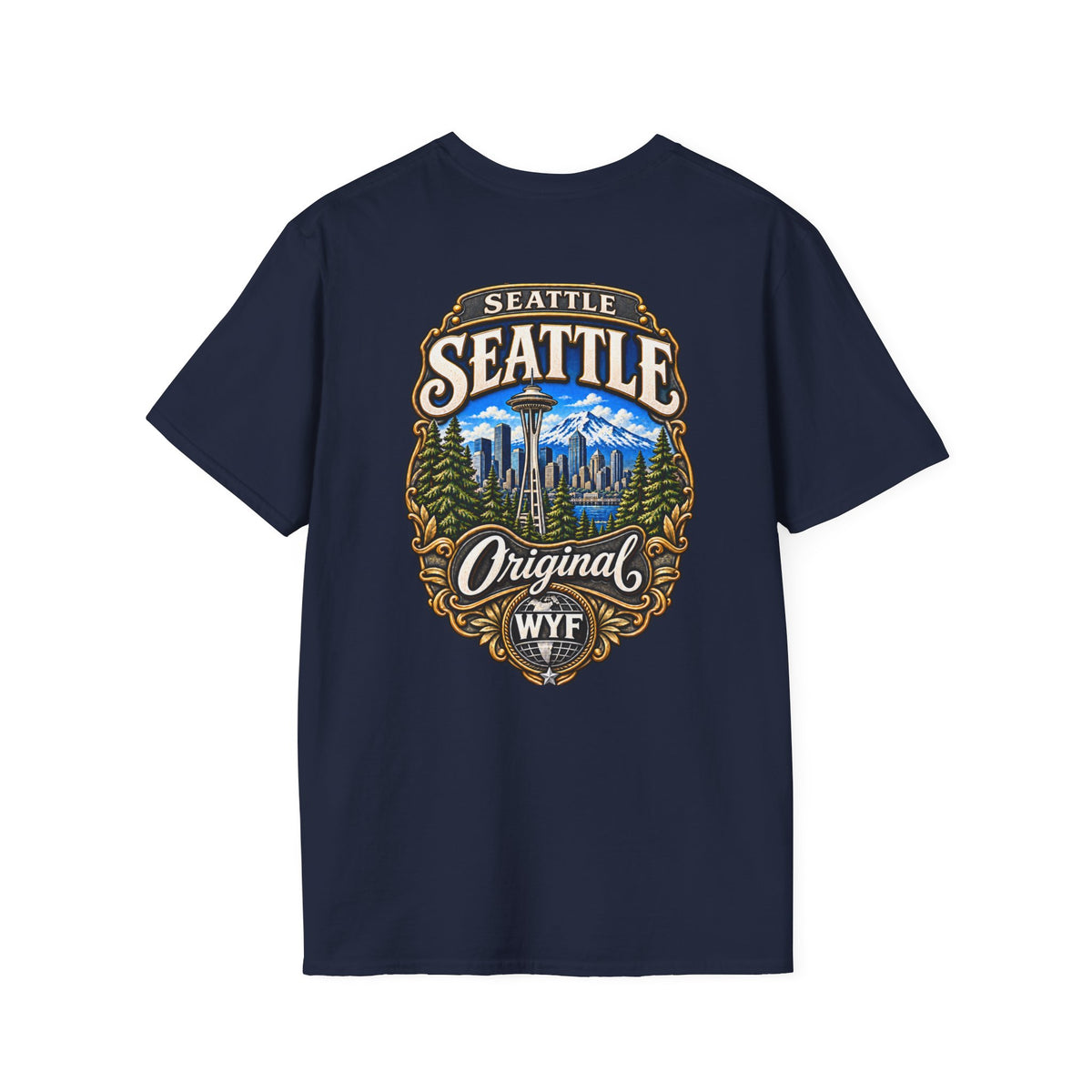 WYF Seattle T-Shirt | Seattle Souvenir & Where You From Streetwear