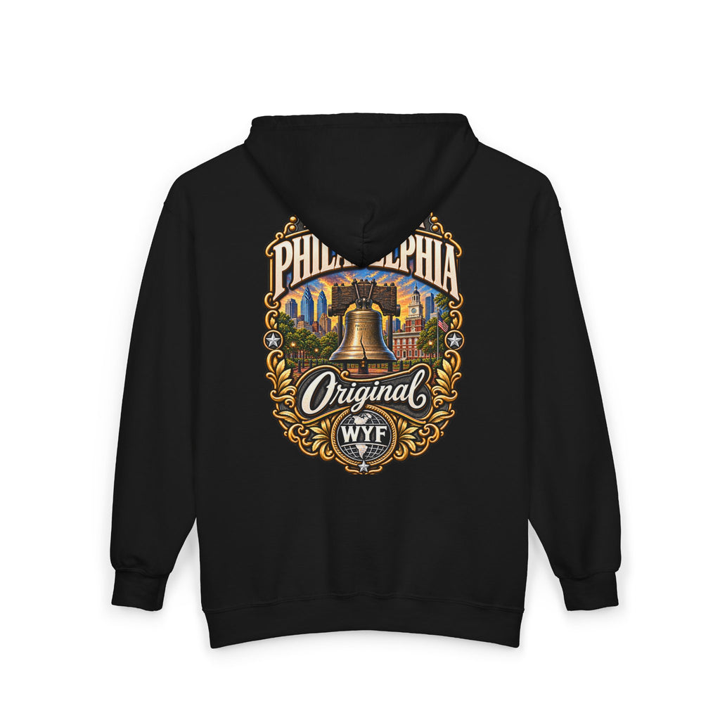 WYF Philadelphia Full-Zip Hoodie | Philadelphia Souvenir & Where You From Streetwear