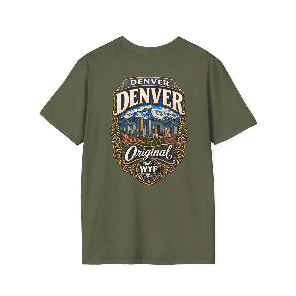 WYF Denver T-Shirt | Denver Souvenir & Where You From Streetwear