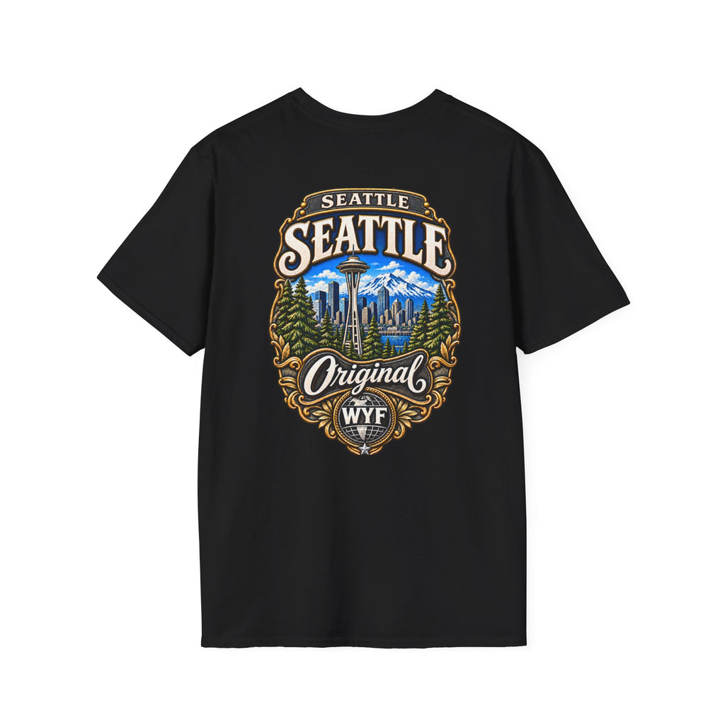 WYF Seattle T-Shirt | Seattle Souvenir & Where You From Streetwear