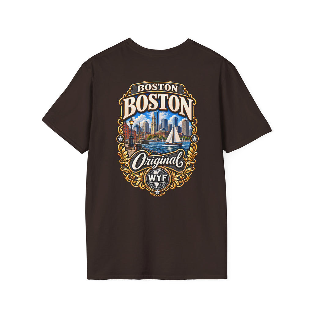 WYF Boston T-Shirt | Boston Souvenir & Where You From Streetwear