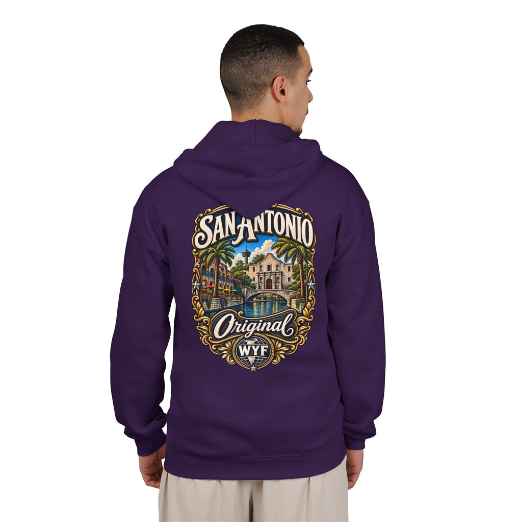 WYF San Antonio Full-Zip Hoodie | San Antonio Souvenir & Where You From Streetwear