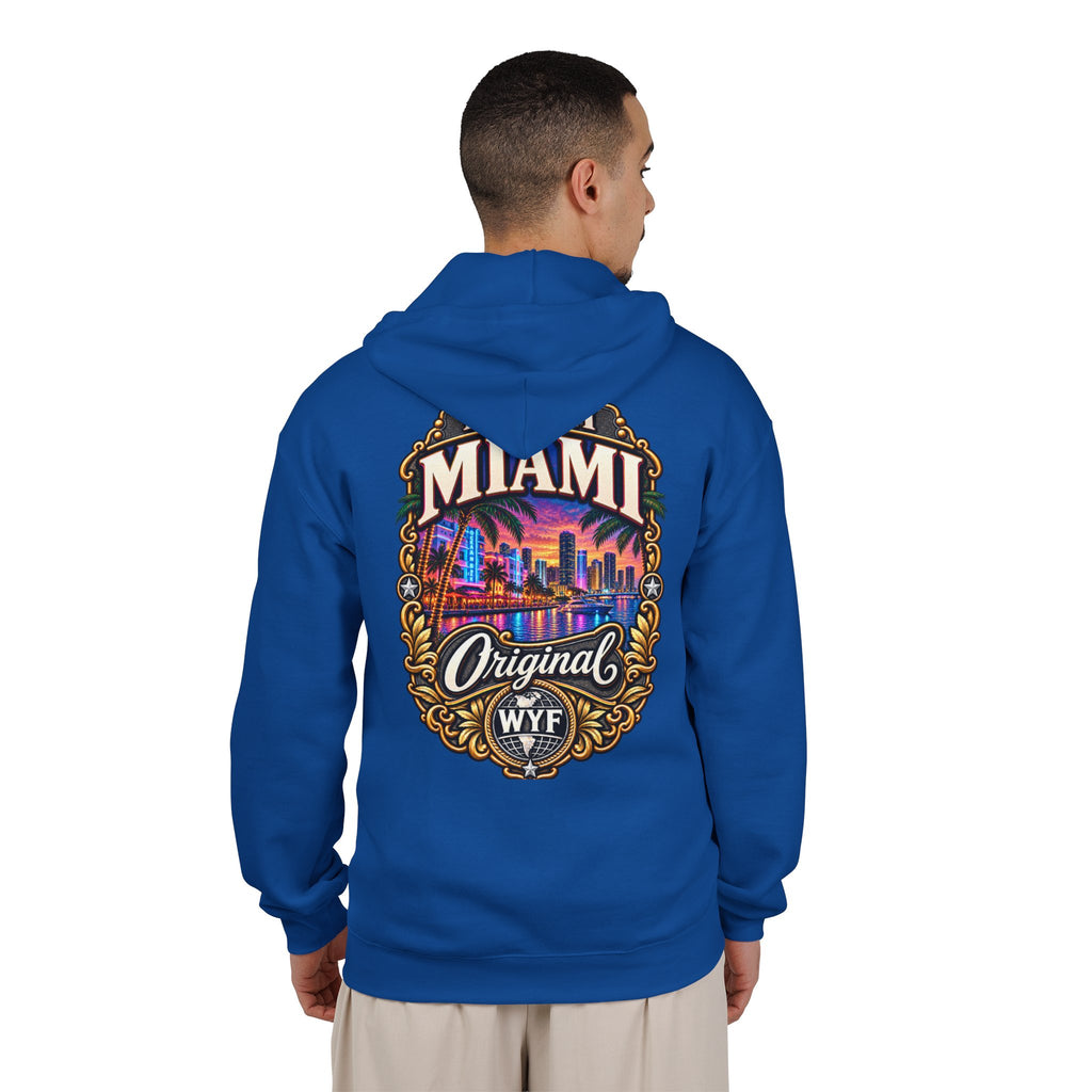 WYF Miami Full-Zip Hoodie | Miami Souvenir & Where You From Streetwear