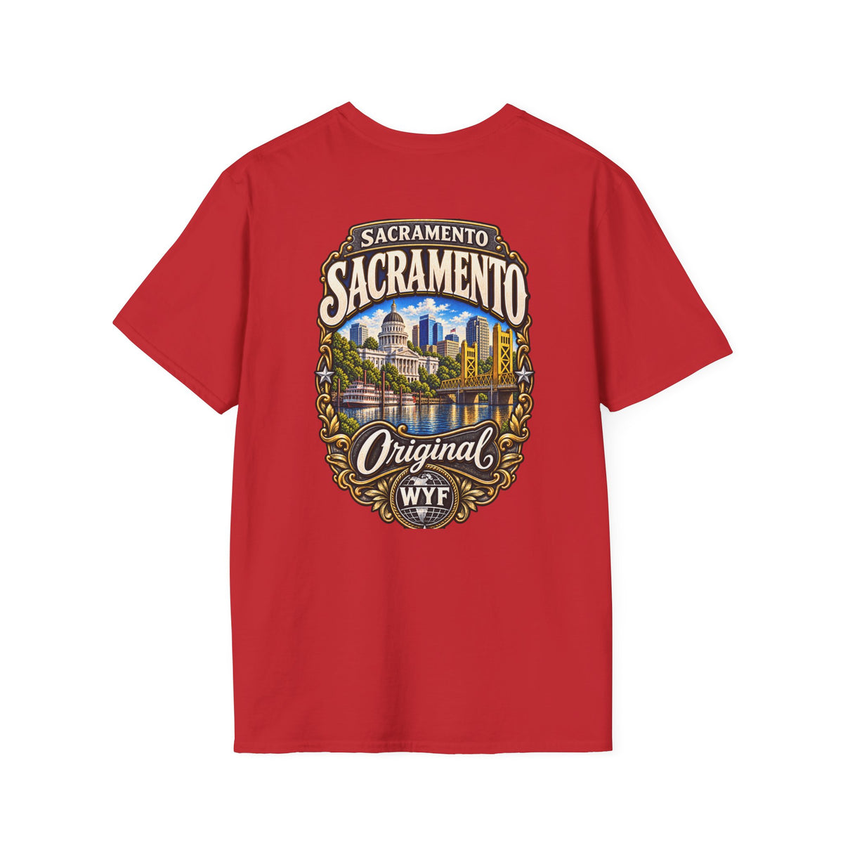 WYF Sacramento T-Shirt | Sacramento Souvenir & Where You From Streetwear