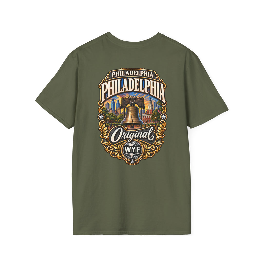WYF Philadelphia T-Shirt | Philadelphia Souvenir & Where You From Streetwear