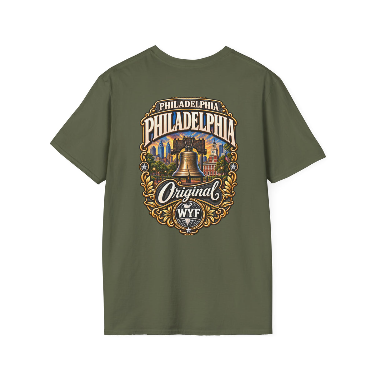WYF Philadelphia T-Shirt | Philadelphia Souvenir & Where You From Streetwear