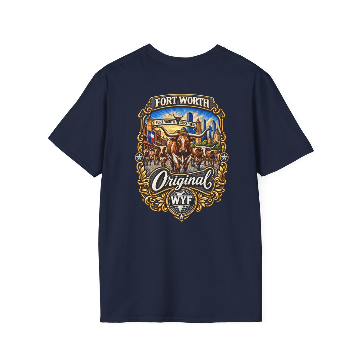 WYF Fort Worth T-Shirt | Fort Worth Souvenir & Where You From Streetwear