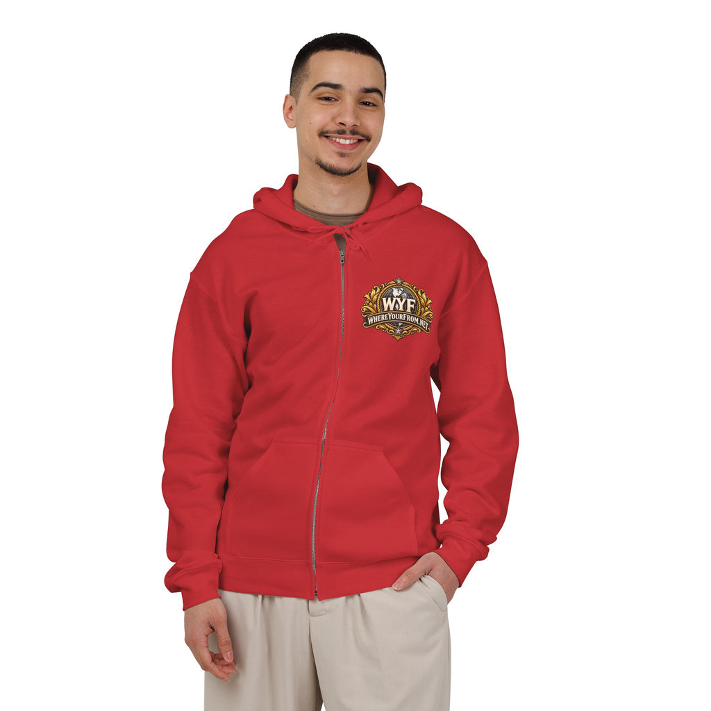 WYF Virginia Beach Full-Zip Hoodie | Virginia Beach Souvenir & Where You From Streetwear