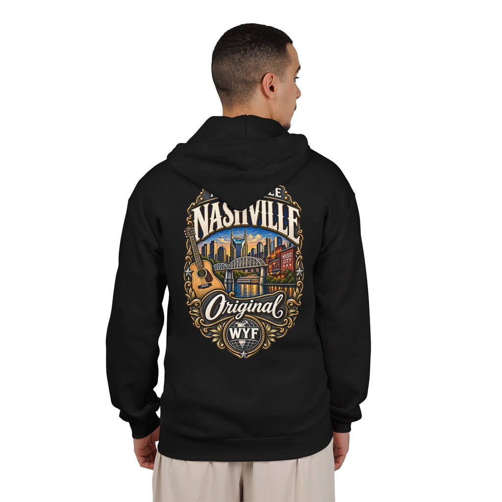 WYF Nashville Full-Zip Hoodie | Nashville Souvenir & Where You From Streetwear