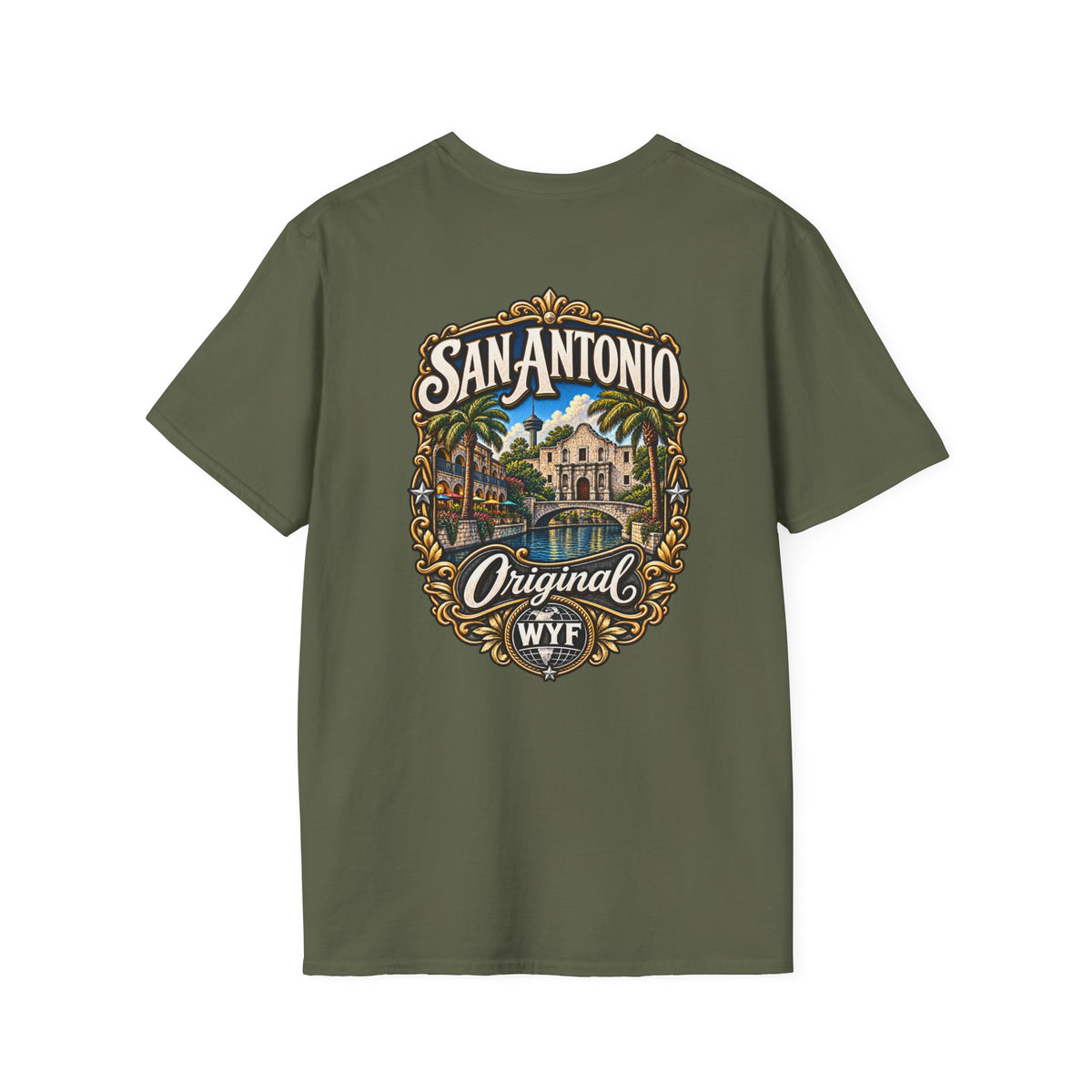 WYF San Antonio T-Shirt | San Antonio Souvenir & Where You From Streetwear