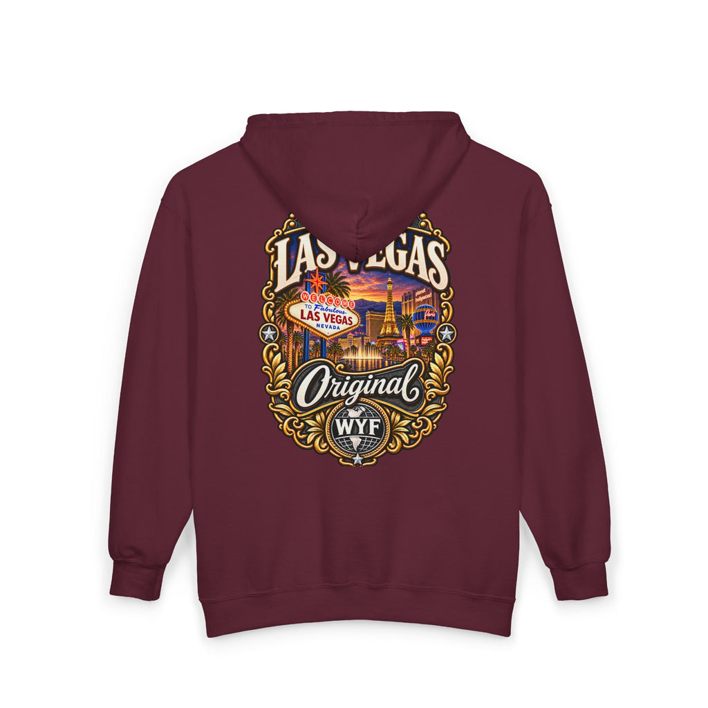 WYF Las Vegas Full-Zip Hoodie | Las Vegas Souvenir & Where You From Streetwear