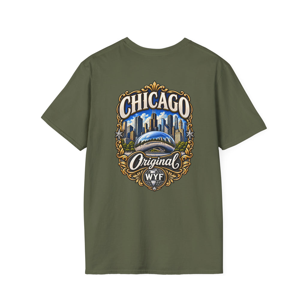 WYF Chicago T-Shirt | Chicago Souvenir & Where You From Streetwear