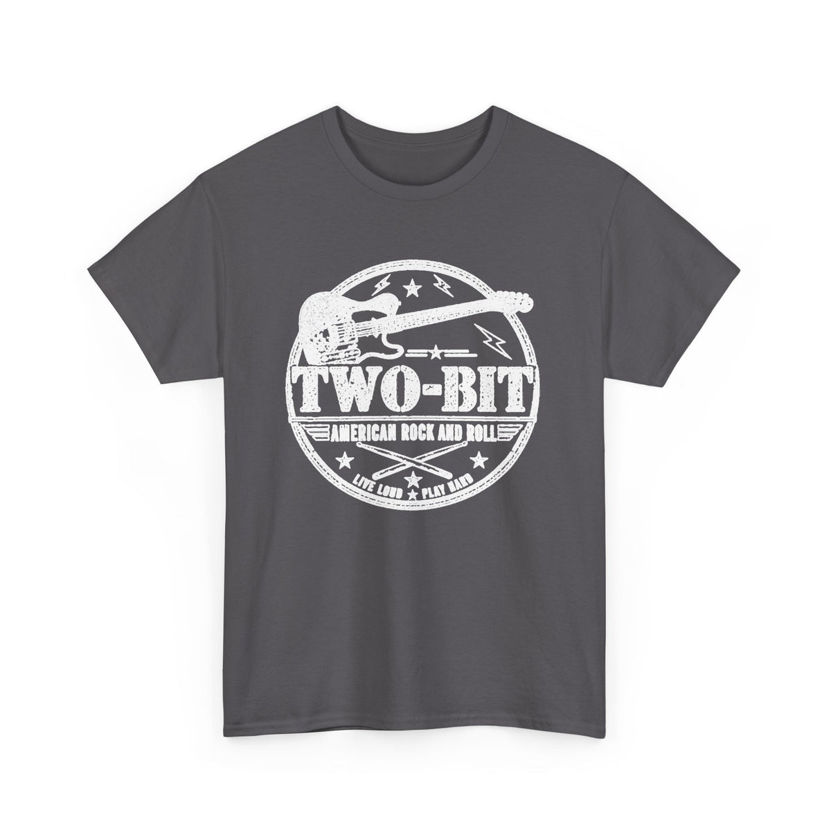 Two-Bit American Rock T-Shirt — Vintage Guitar Band Tee