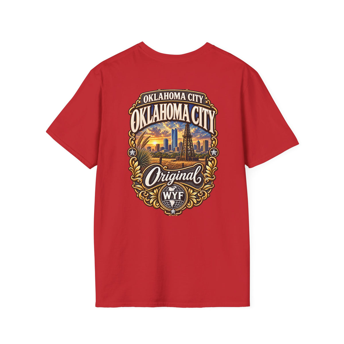 WYF Oklahoma City T-Shirt | Oklahoma City Souvenir & Where You From Streetwear