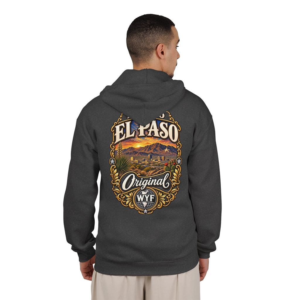 WYF El Paso Full-Zip Hoodie | El Paso Souvenir & Where You From Streetwear