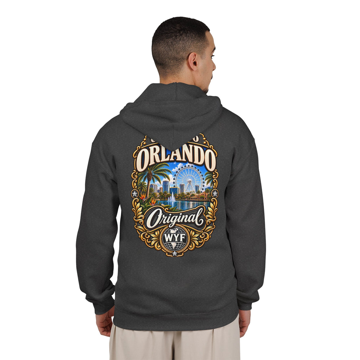 WYF Orlando Full-Zip Hoodie | Orlando Souvenir & Where You From Streetwear