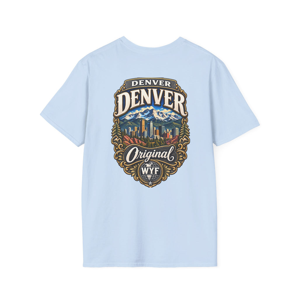WYF Denver T-Shirt | Denver Souvenir & Where You From Streetwear