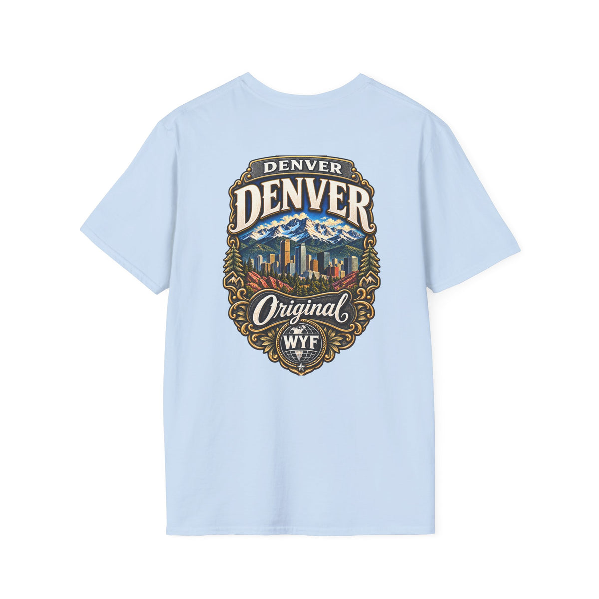 WYF Denver T-Shirt | Denver Souvenir & Where You From Streetwear