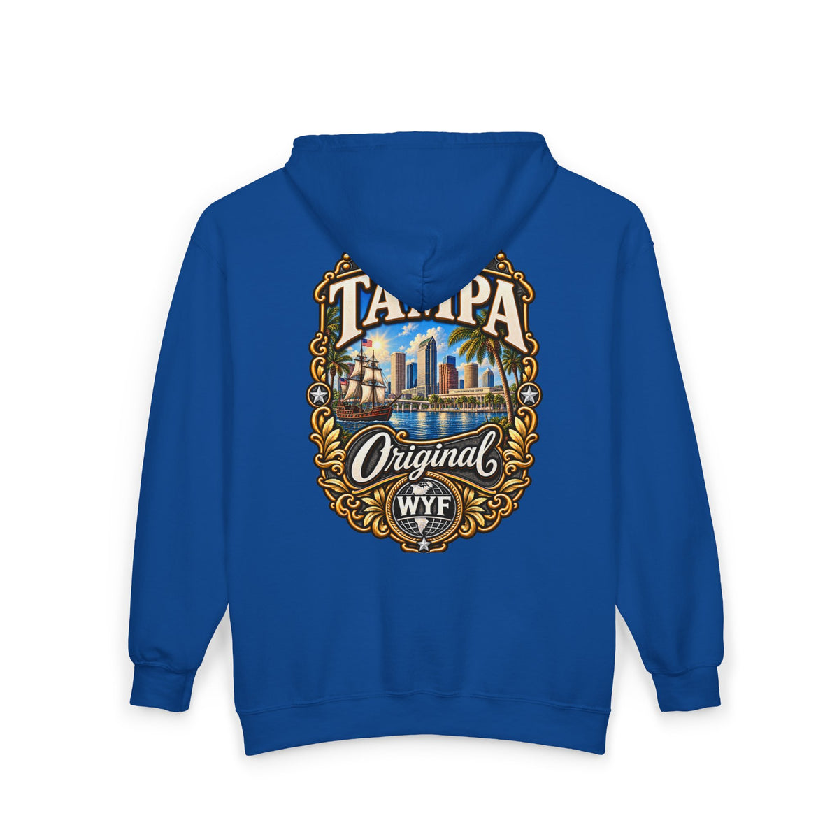 WYF Tampa Full-Zip Hoodie | Tampa Souvenir & Where You From Streetwear