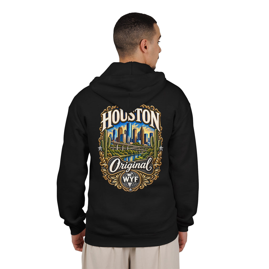WYF Houston Full-Zip Hoodie | Houston Souvenir & Where You From Streetwear