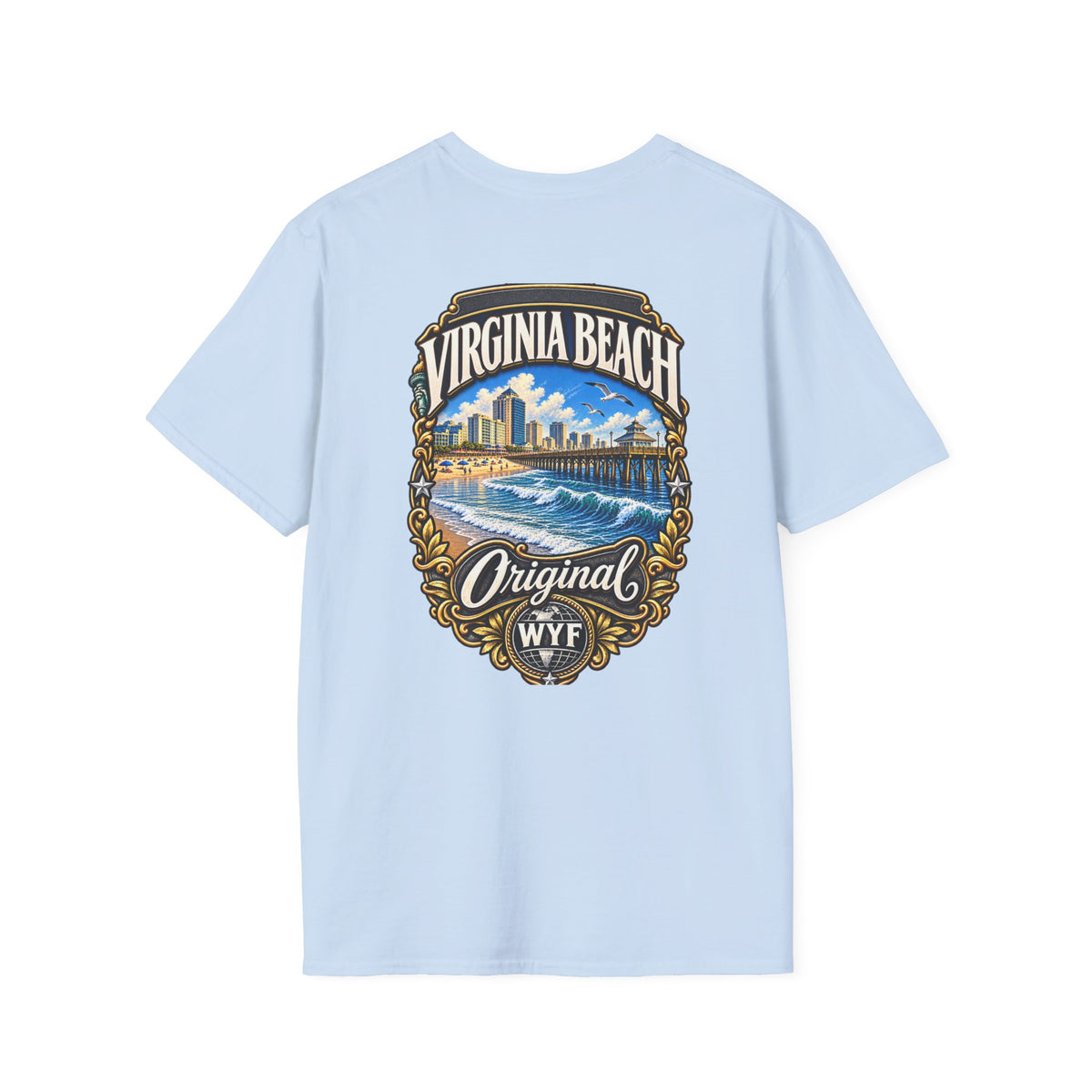 WYF Virginia Beach T-Shirt | Virginia Beach Souvenir & Where You From Streetwear