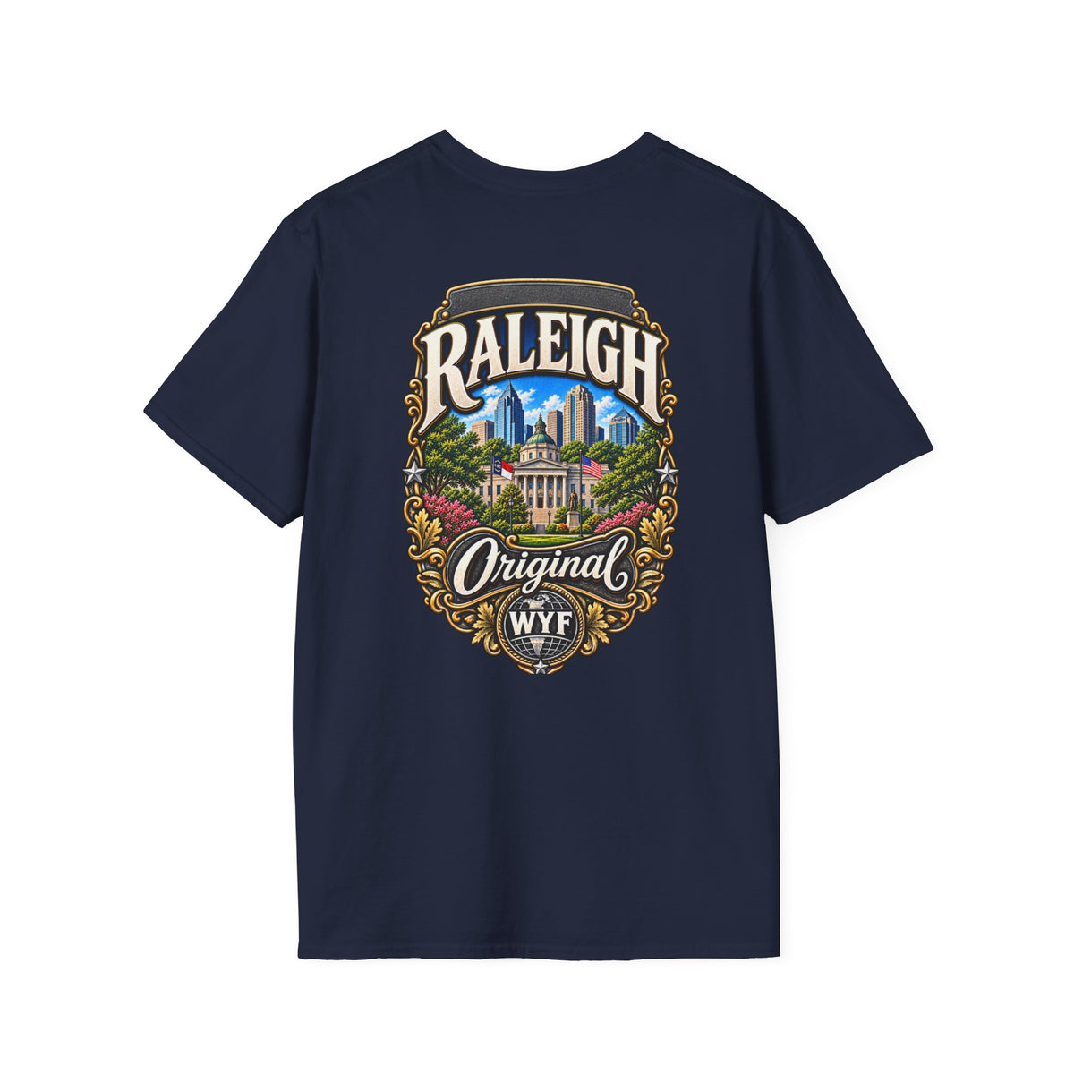 WYF Raleigh T-Shirt | Raleigh Souvenir & Where You From Streetwear