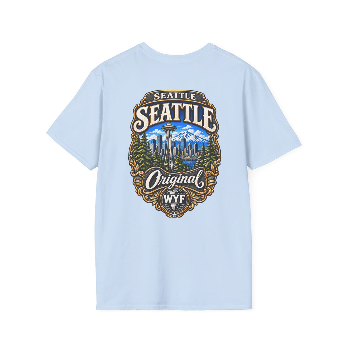 WYF Seattle T-Shirt | Seattle Souvenir & Where You From Streetwear