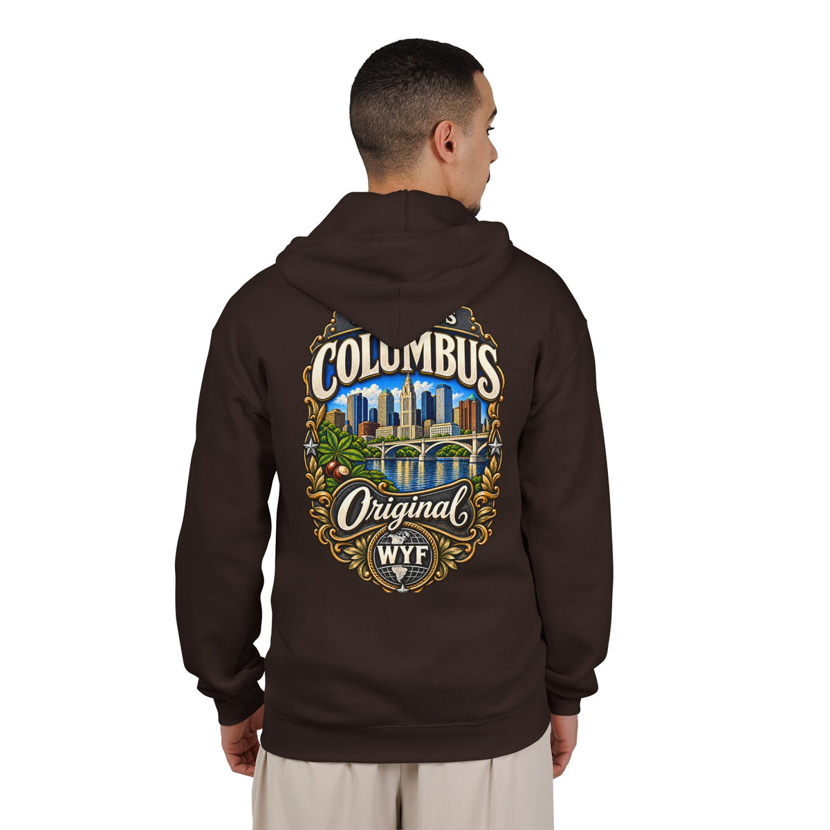 WYF Columbus Full-Zip Hoodie | Columbus Souvenir & Where You From Streetwear
