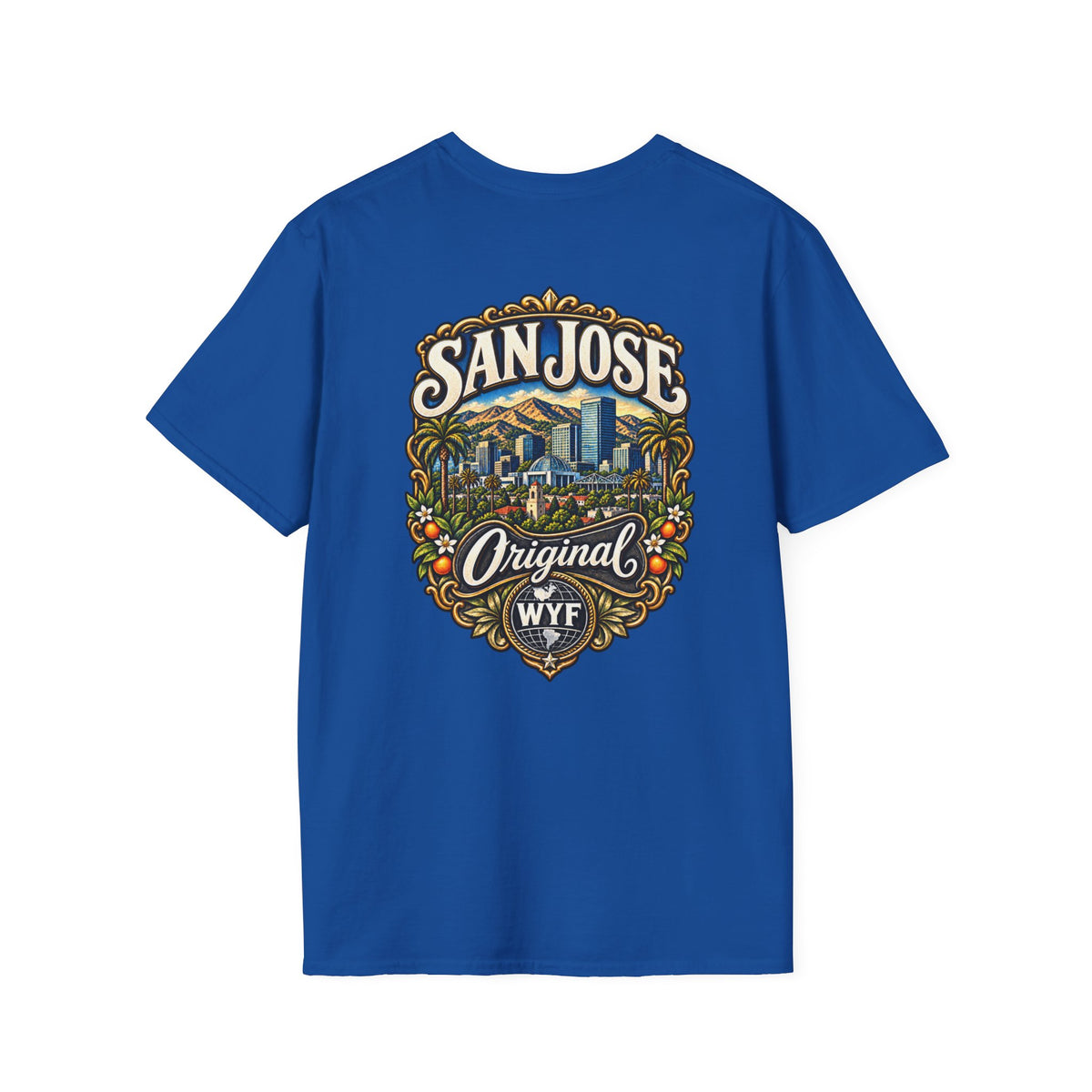 WYF San Jose T-Shirt | San Jose Souvenir & Where You From Streetwear