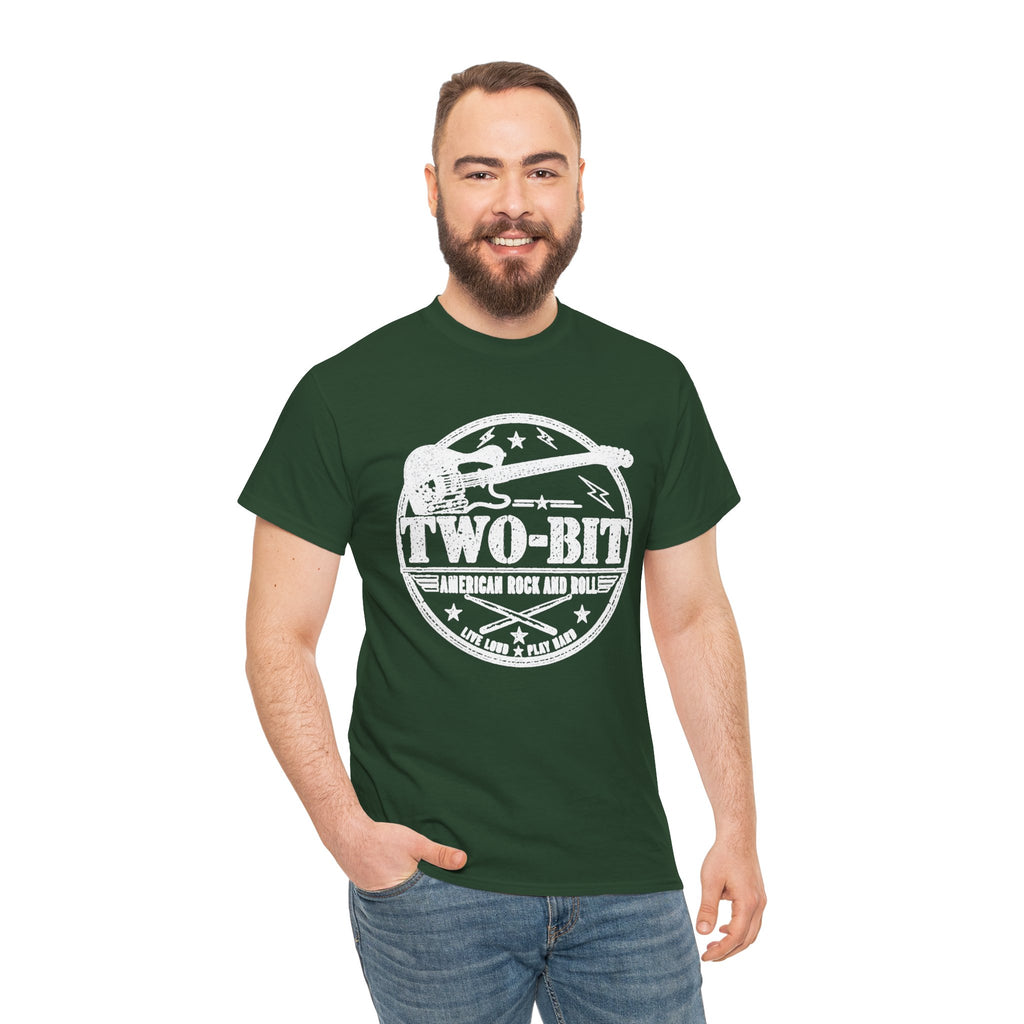 Two-Bit American Rock T-Shirt — Vintage Guitar Band Tee