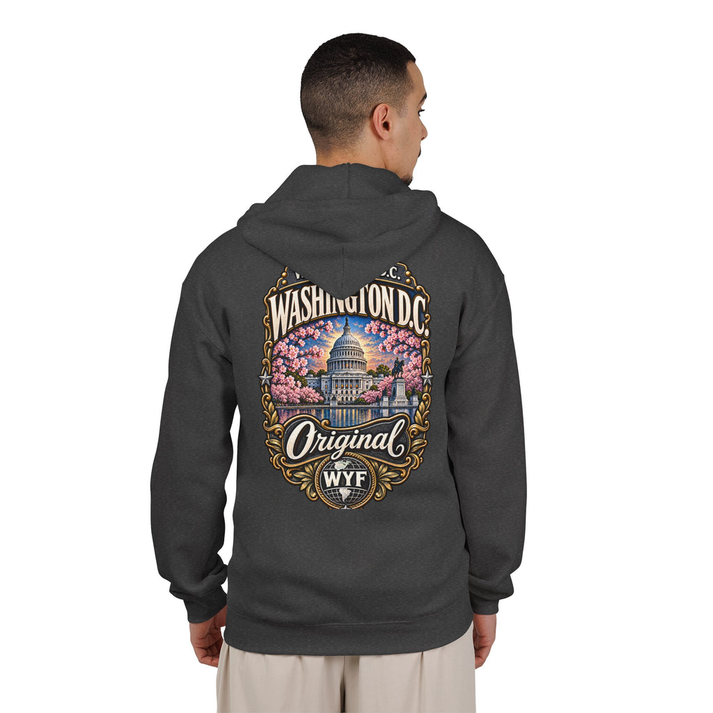 WYF Washington Dc Full-Zip Hoodie | Washington Dc Souvenir & Where You From Streetwear