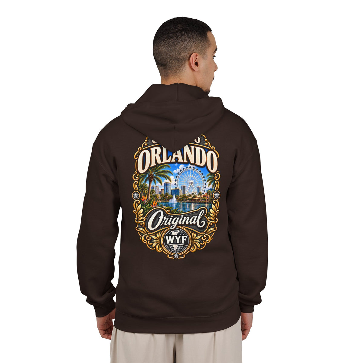 WYF Orlando Full-Zip Hoodie | Orlando Souvenir & Where You From Streetwear