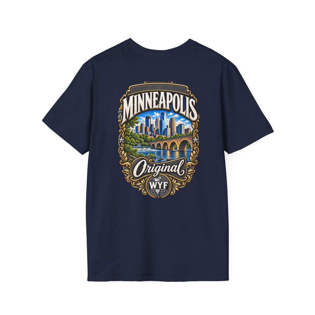 WYF Minneapolis T-Shirt | Minneapolis Souvenir & Where You From Streetwear