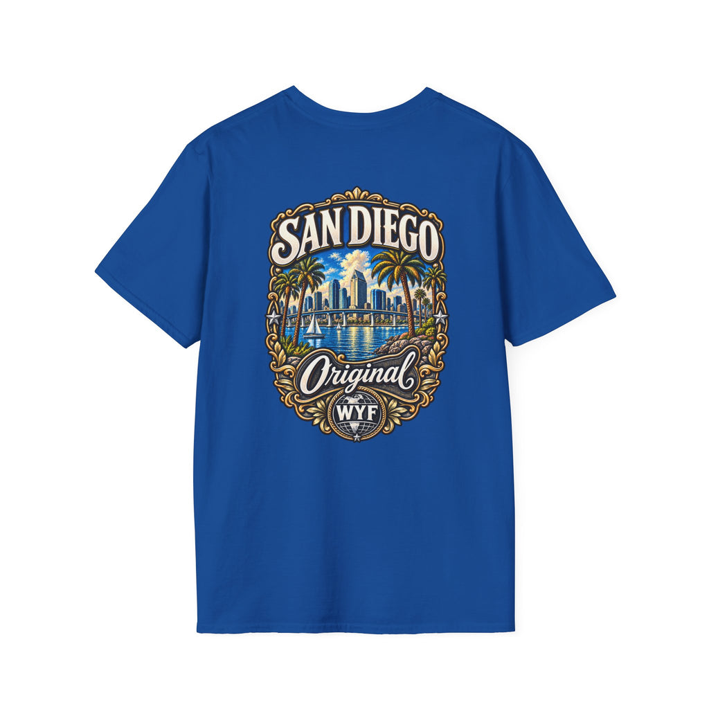 WYF San Diego T-Shirt | San Diego Souvenir & Where You From Streetwear