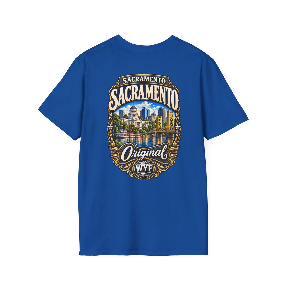 WYF Sacramento T-Shirt | Sacramento Souvenir & Where You From Streetwear