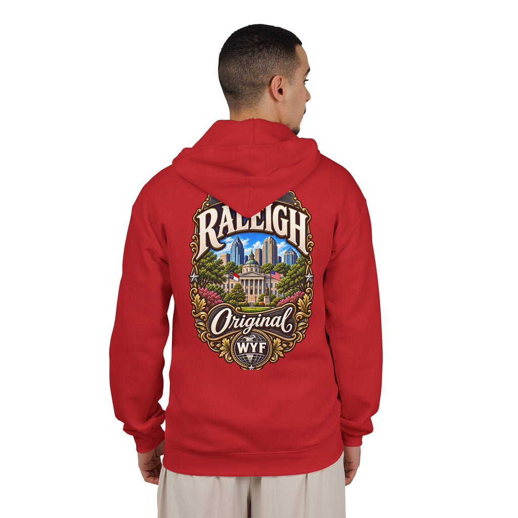 WYF Raleigh Full-Zip Hoodie | Raleigh Souvenir & Where You From Streetwear