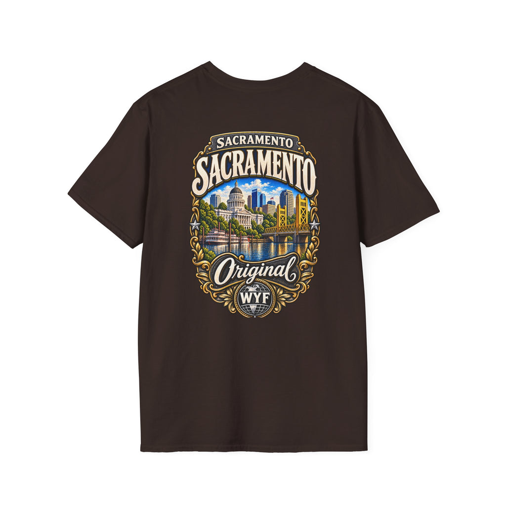 WYF Sacramento T-Shirt | Sacramento Souvenir & Where You From Streetwear