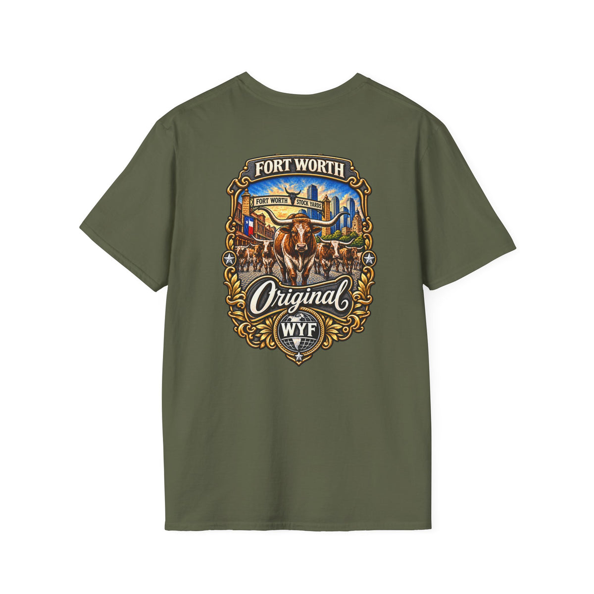 WYF Fort Worth T-Shirt | Fort Worth Souvenir & Where You From Streetwear