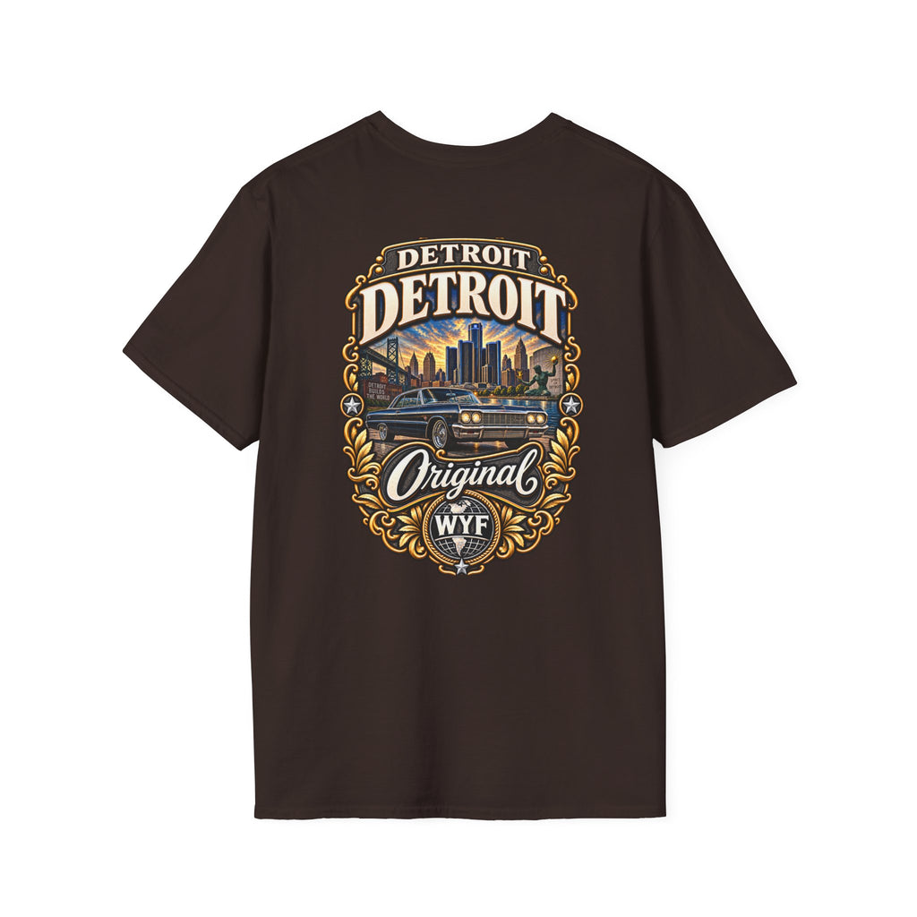 WYF Detroit T-Shirt | Detroit Souvenir & Where You From Streetwear