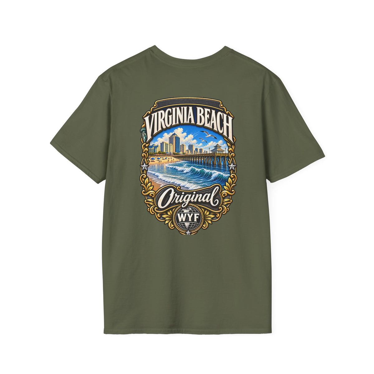 WYF Virginia Beach T-Shirt | Virginia Beach Souvenir & Where You From Streetwear