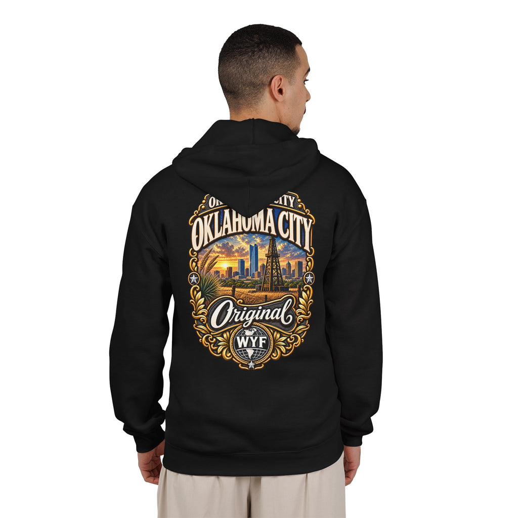 WYF Oklahoma City Full-Zip Hoodie | Oklahoma City Souvenir & Where You From Streetwear