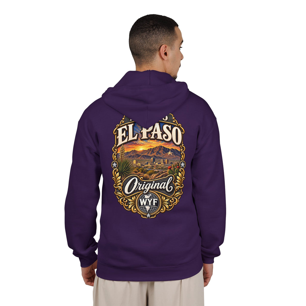WYF El Paso Full-Zip Hoodie | El Paso Souvenir & Where You From Streetwear
