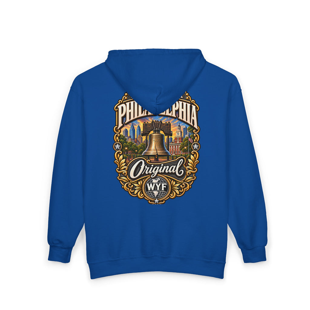 WYF Philadelphia Full-Zip Hoodie | Philadelphia Souvenir & Where You From Streetwear