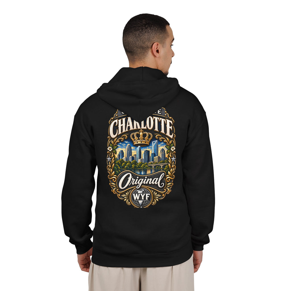 WYF Charlotte Full-Zip Hoodie | Charlotte Souvenir & Where You From Streetwear