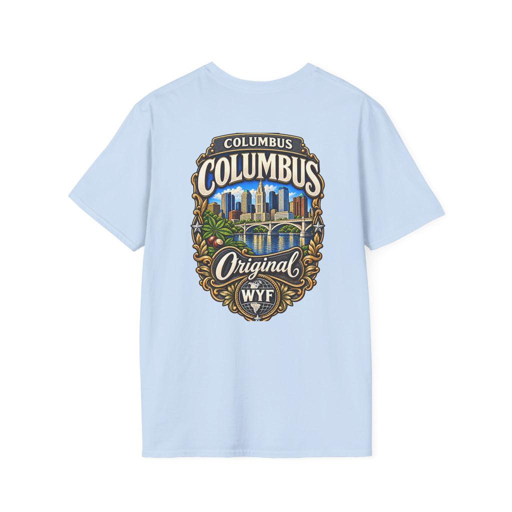 WYF Columbus T-Shirt | Columbus Souvenir & Where You From Streetwear